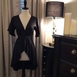 NWOT ZARA BLACK ASYMMETRICAL TOP